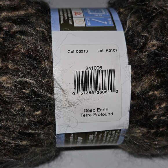 NOS Patons Divine Yarn Skein Bulky DEEP EARTH #06013 Browns 3.5 oz / 142 yds - Picture 4 of 7